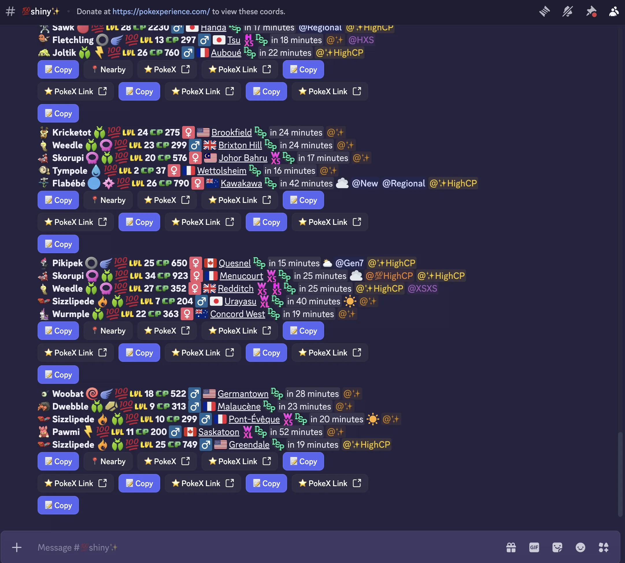 100% shiny channel